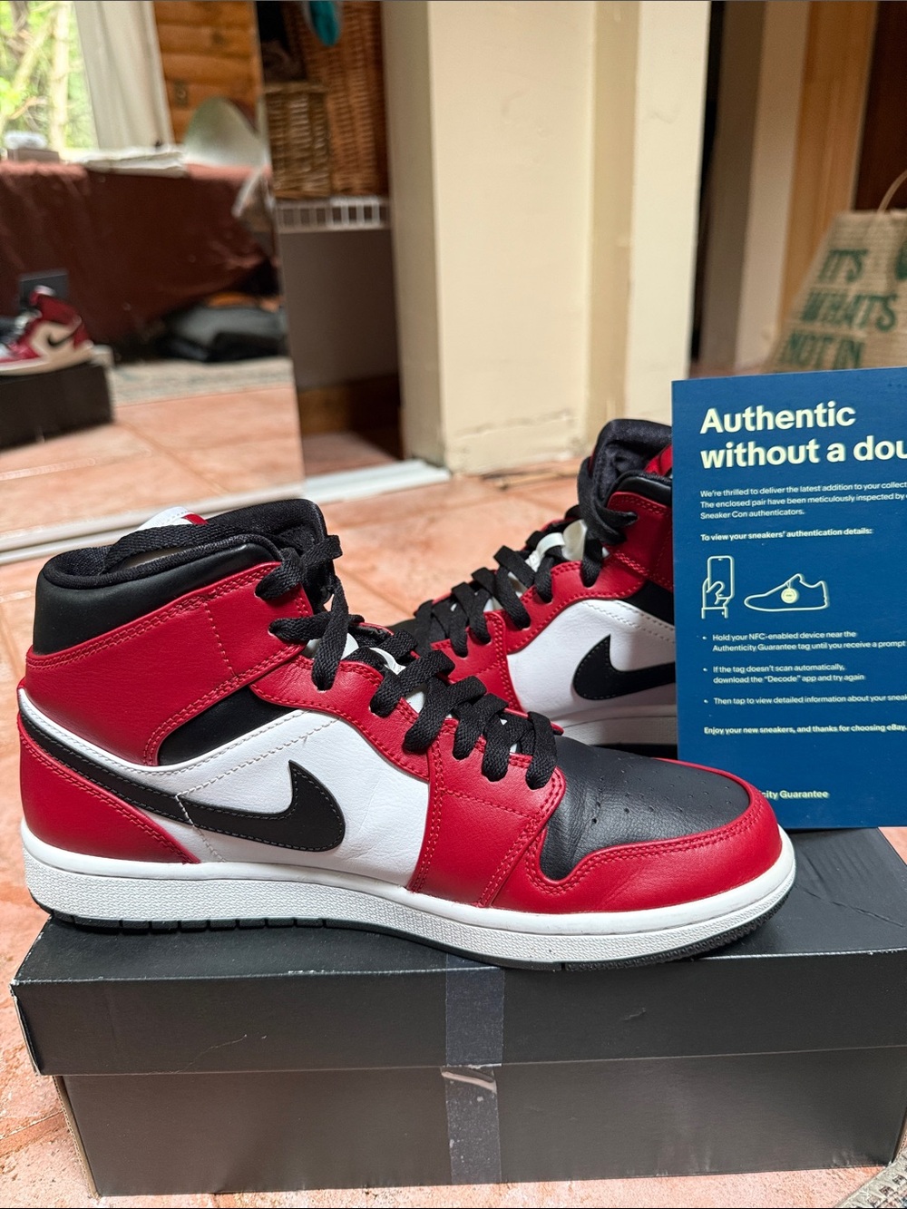 Jordan 1 Chicago black toe mids